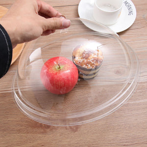 1Pc Acrylic Round Food Cover Durable Food Tent Food Insulation Lid For Home Bread Dessert Dish Transparent (8-Inch 10inch 12inch