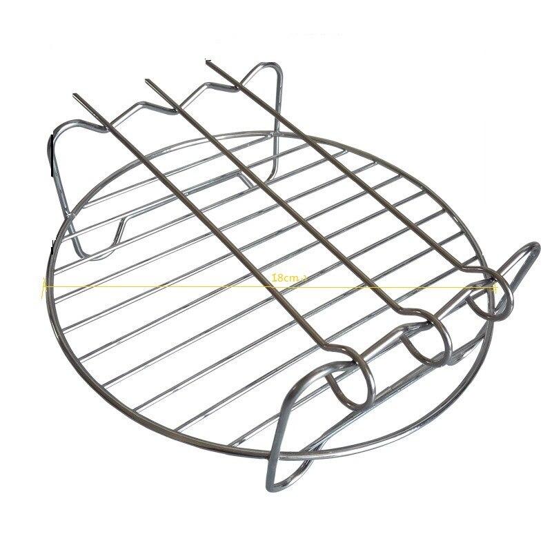 5pcs/Set Air Fryer Accessories Practical Baking Basket Pizza Plate Pot Pad Grill Pot Rack Durable Kitchen Tools Set