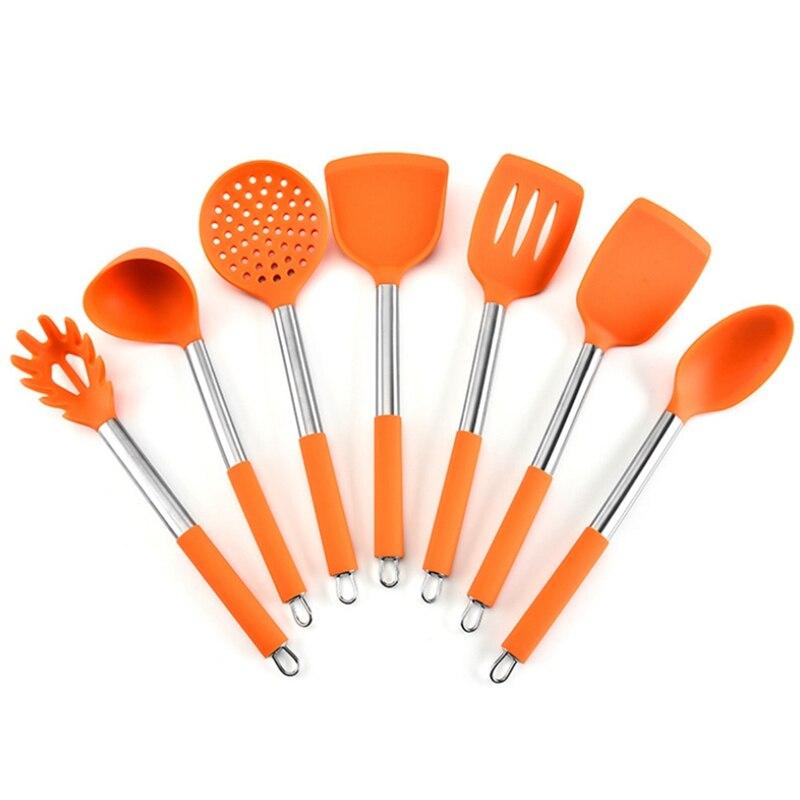 7Pcs Cookware Kitchenware Set Silica Gel Kitchen Tools Accessories Luxury Cooking Utensils Special Tool Spoon