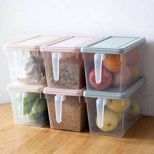 Kitchen Transparent Fresh cover PP Grains Beans Contain Sealed Home Organizer Food Container Refrigerator