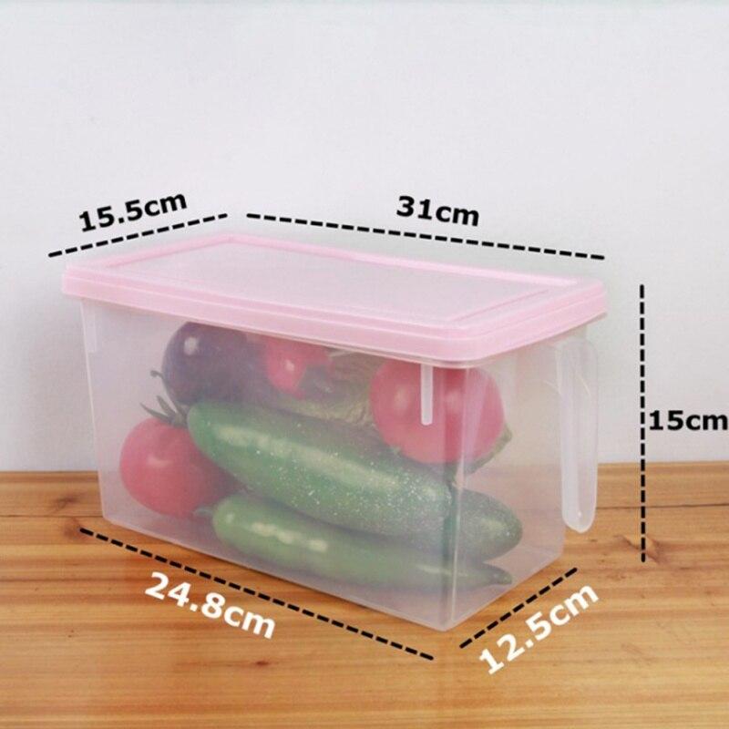 Kitchen Transparent Fresh cover PP Grains Beans Contain Sealed Home Organizer Food Container Refrigerator