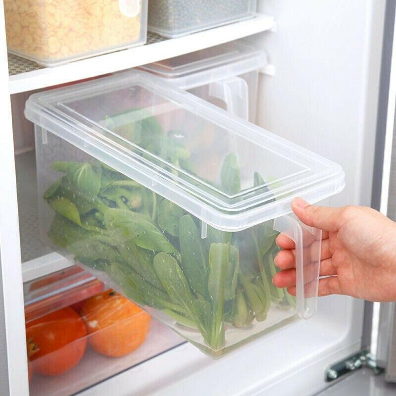 Kitchen Transparent Fresh cover PP Grains Beans Contain Sealed Home Organizer Food Container Refrigerator