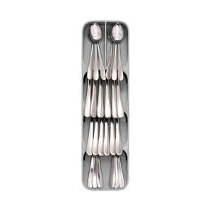Plastic Cutlery Knife Block Holder Drawer Fork Spoons Storage Box  Cabinet Tray Kichen Organizer Utensils Divider Drawer Tools