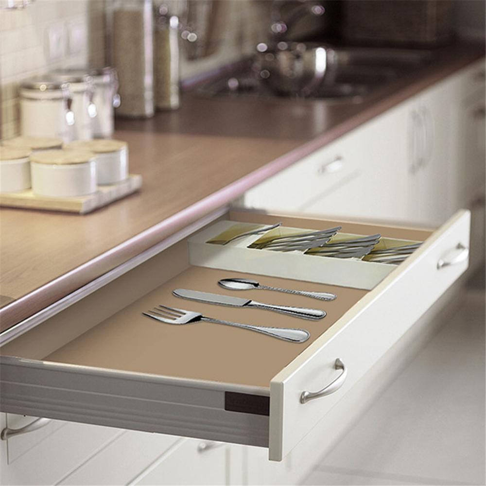 Plastic Cutlery Knife Block Holder Drawer Fork Spoons Storage Box  Cabinet Tray Kichen Organizer Utensils Divider Drawer Tools