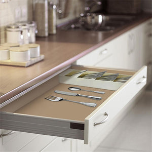 Plastic Cutlery Knife Block Holder Drawer Fork Spoons Storage Box  Cabinet Tray Kichen Organizer Utensils Divider Drawer Tools