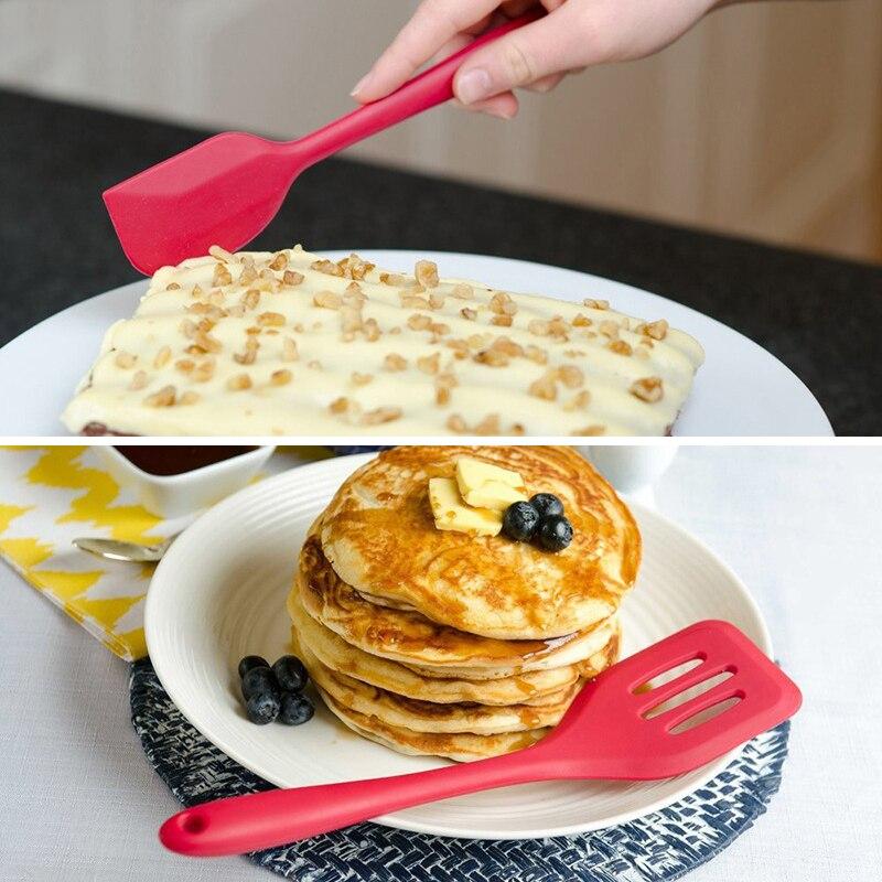 Silicone cooking tools set Spatula Heat-resistant Soup Spoon Non-stick Special Cooking Shovel Kitchen Tools