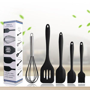 Silicone cooking tools set Spatula Heat-resistant Soup Spoon Non-stick Special Cooking Shovel Kitchen Tools