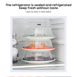 Vacuum Food Sealer Cover Vacuum Food Sealer Fresh Cover Refrigerator Dish Covers Lid Topper Dome Kitchen Tool Fresh-keeping Lids